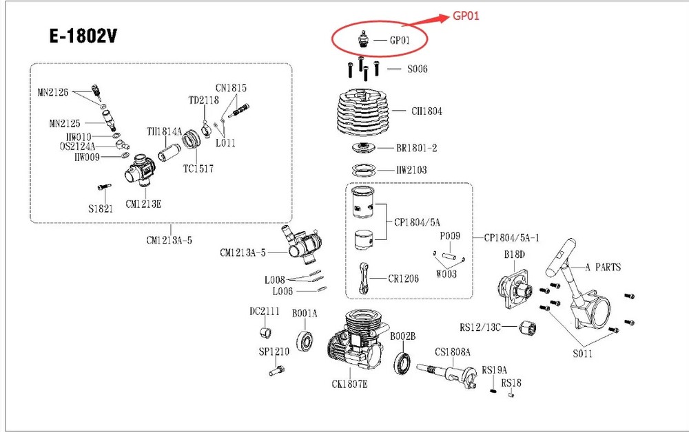 FC GP01 -GLOW PLUG B4 HOT