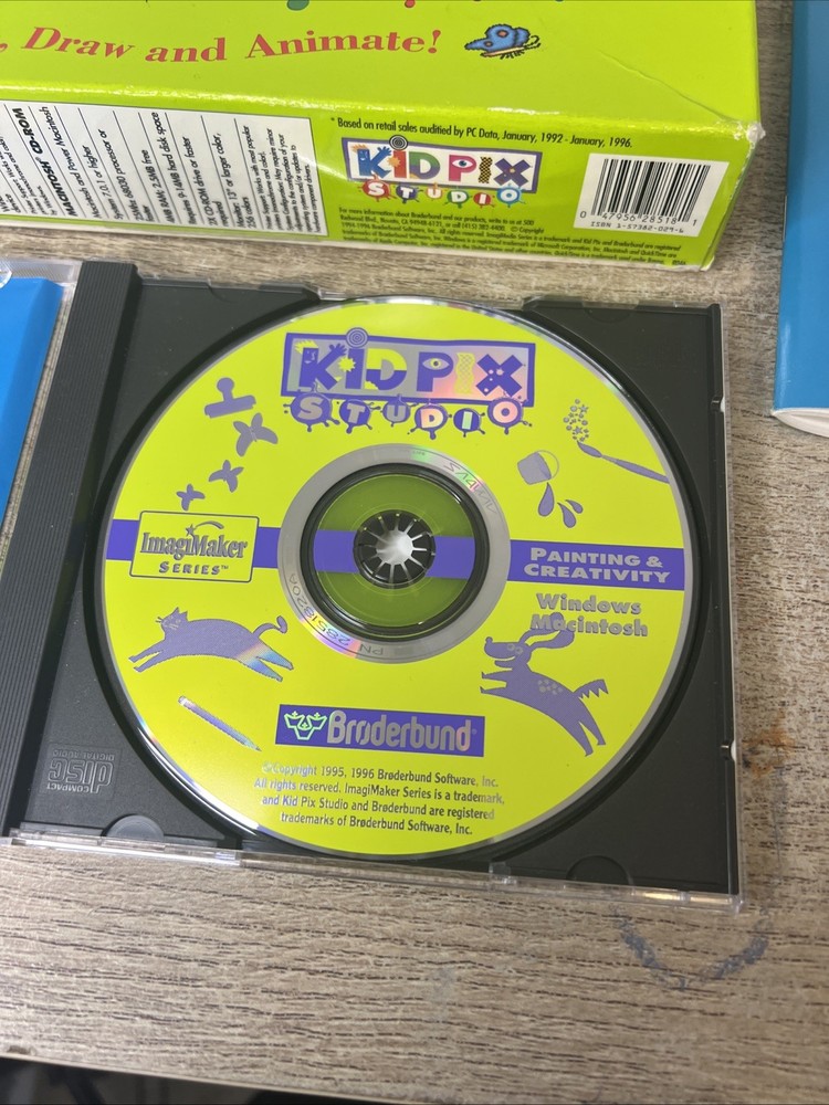 KID PIX Studio Big Box - Image Maker Edition - Rare!