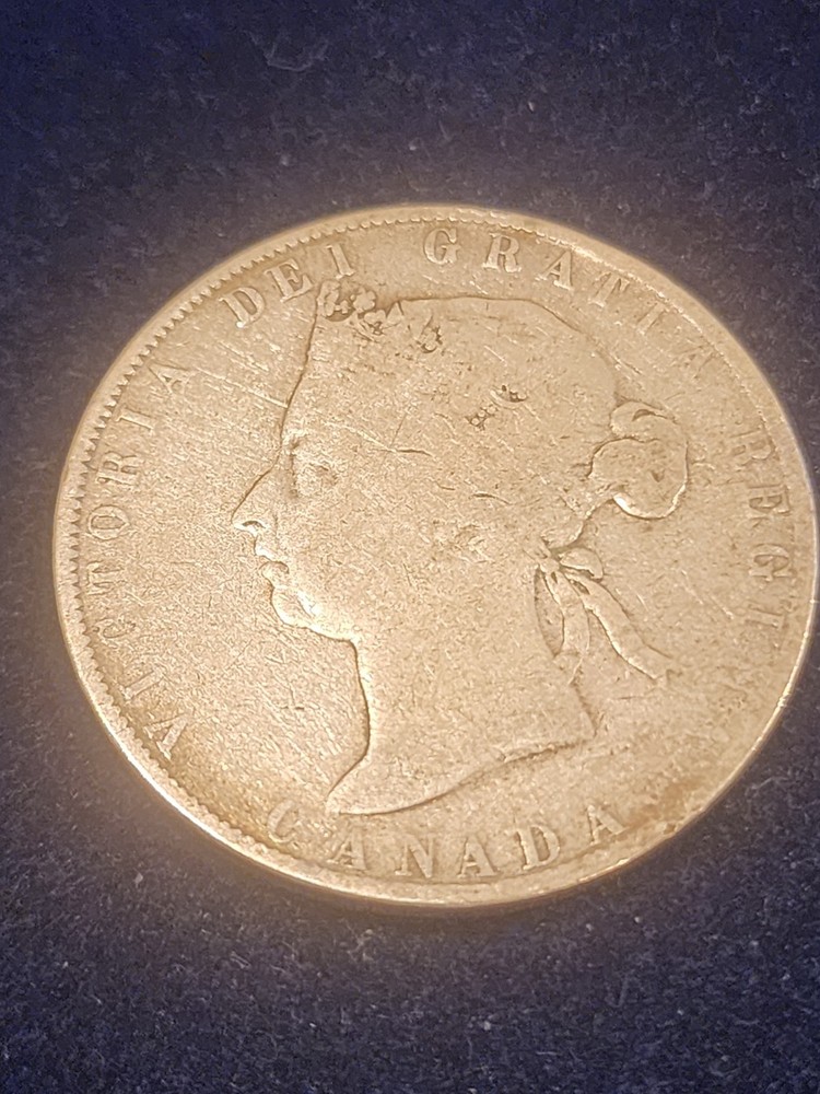 1901 Canada 50 Cents Silver Coin