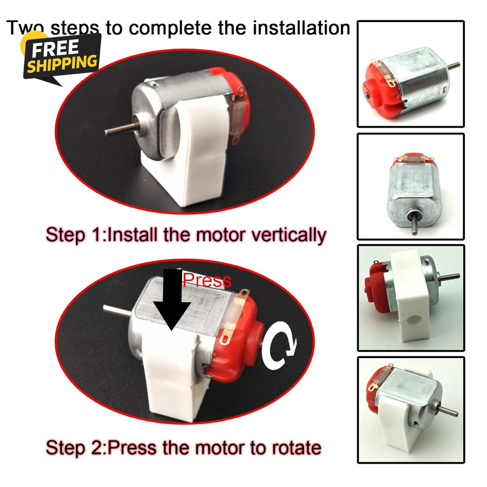 6 Set DC Motors Kit, Mini Electric Hobby Motor 3V -12V 25000cience Projects
