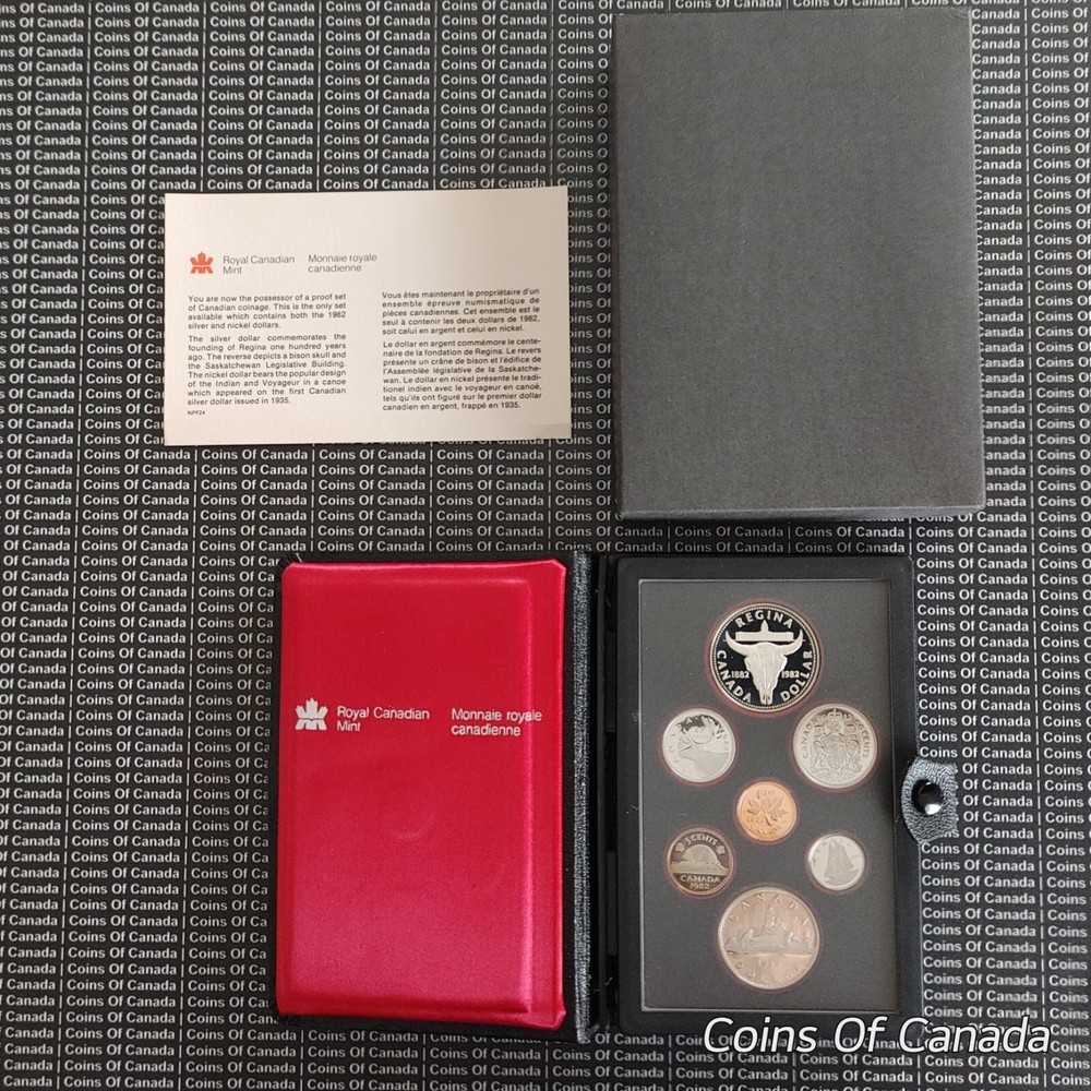 1982 Canada 7 Coin Proof Set - With Special Edition Silver Dollar #coinsofcanada