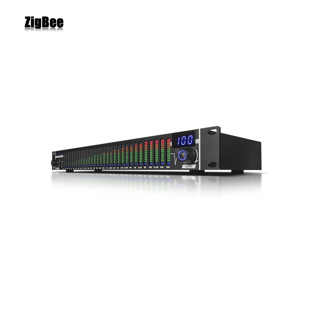 EQ-A31 Professional 31 Band Equalizer Digital Equalizer (Black) for Stage Home