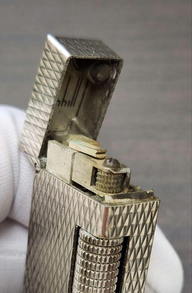 Dunhill Popular models roller gas lighter Silver