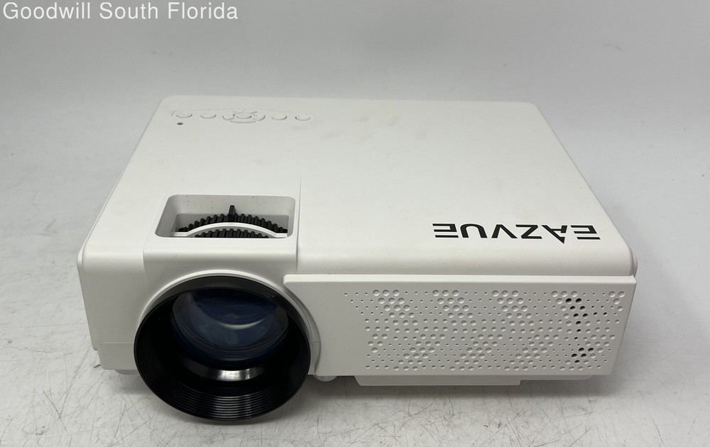 Eazvue Model E1 White Video Home Theater Projector With Cable Not Tested