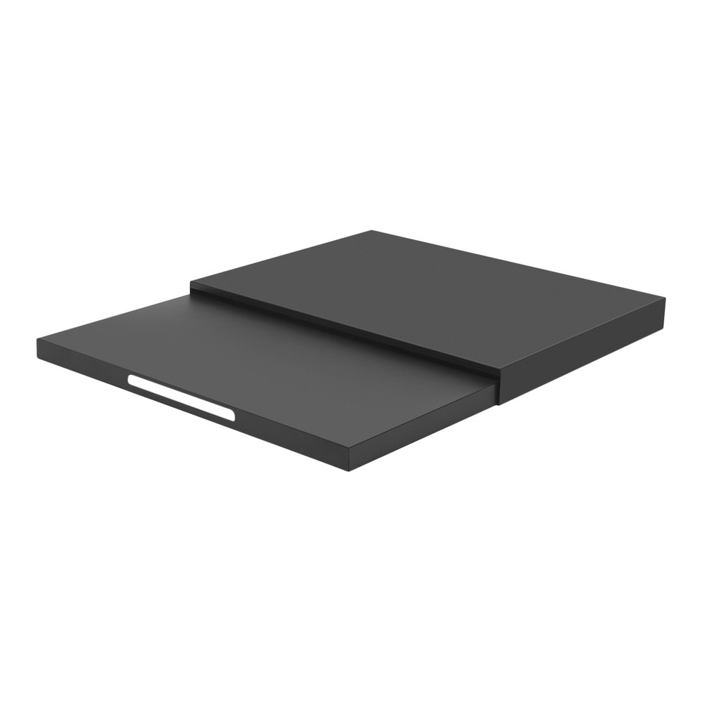 Microwave Stand with Pull-Out Shelf, Countertop Organizer for Compact Microwaves