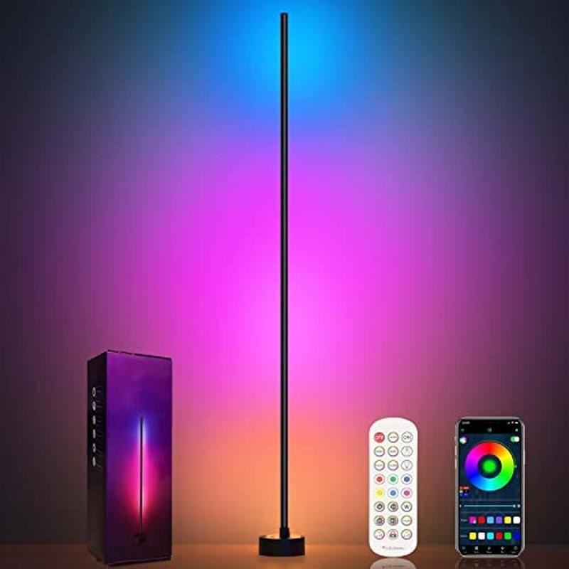 Smart LED Floor Lamp Remote Control Music Timer 68Scenes Adjust Speed Brightness