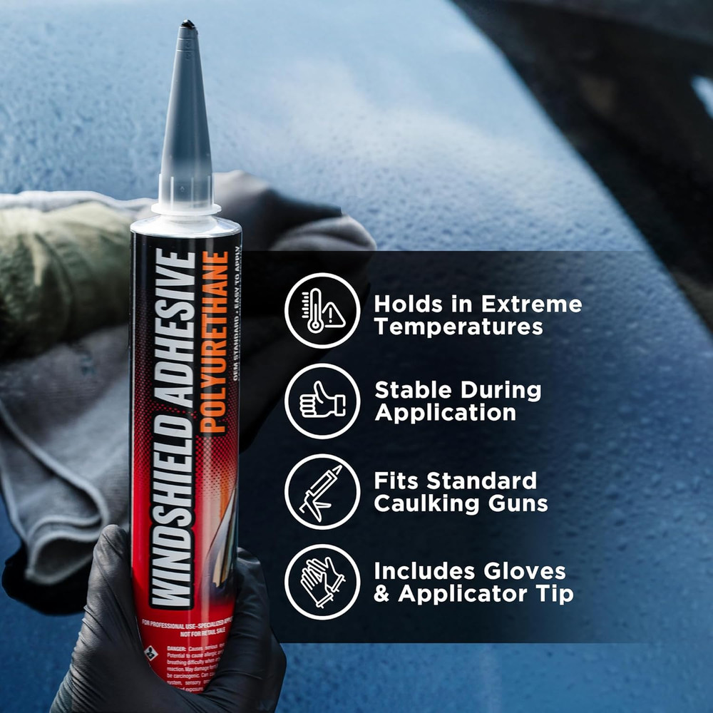 Polyurethane Windshield Adhesive - Quick Curing & Weather Resistant Auto Glass A