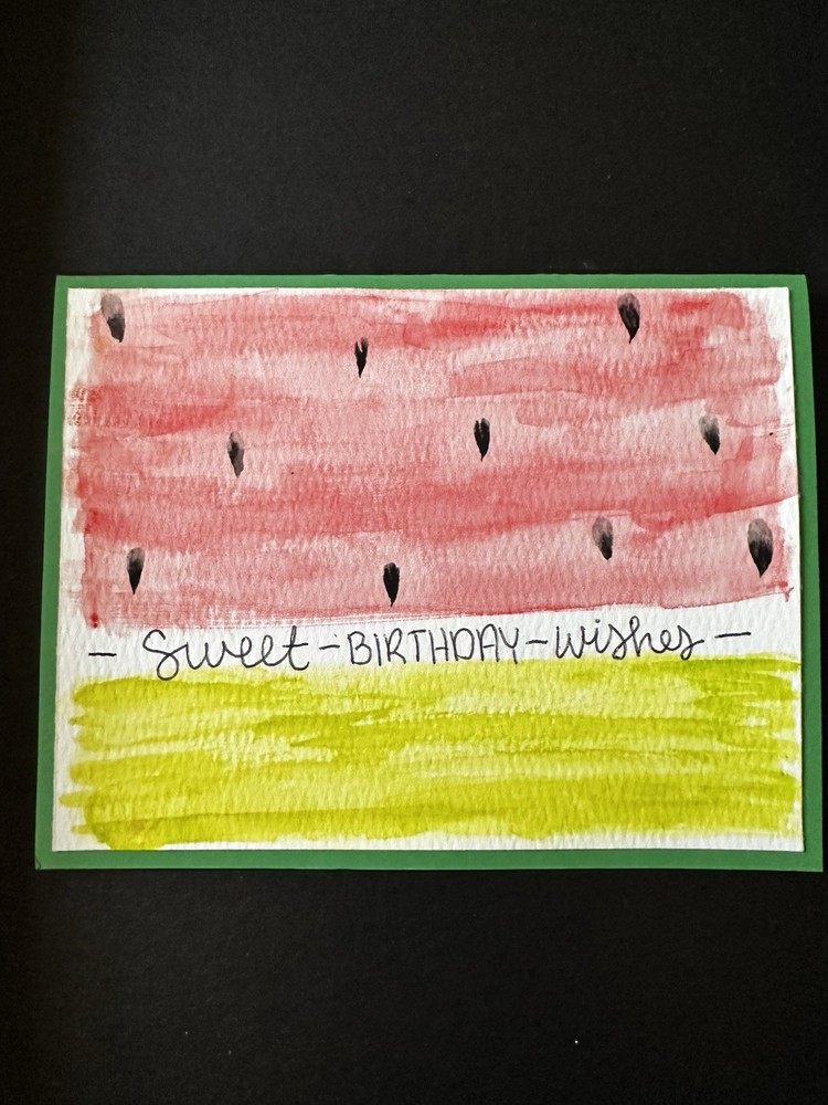 Handmade Watercolor Card