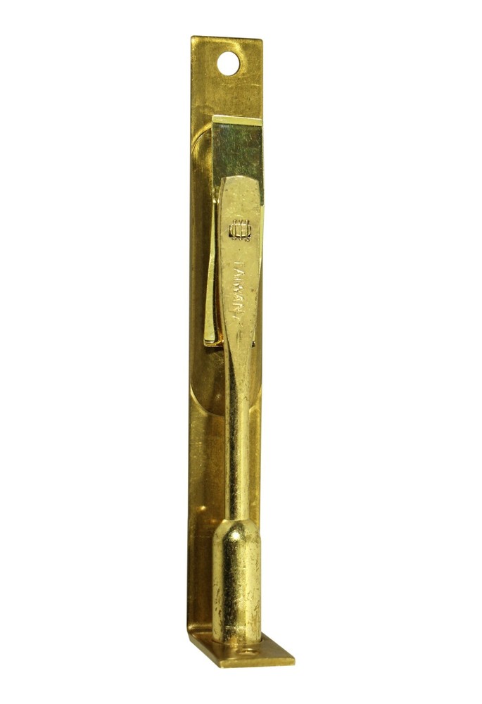 Vintage Polished Brass Flush Mounted Door Bolt