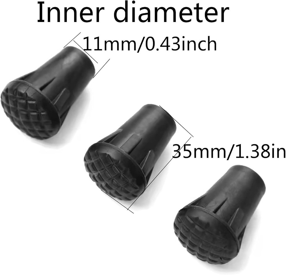 8Pcs Assorted Replacement Tips Hiking Stick Walking Trekking Pole Protector for