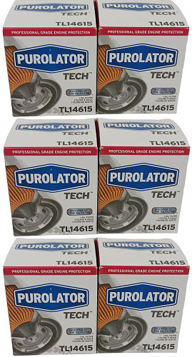 (6 PACK ) Purolator TECH tl14615 Spin-on Oil Filter