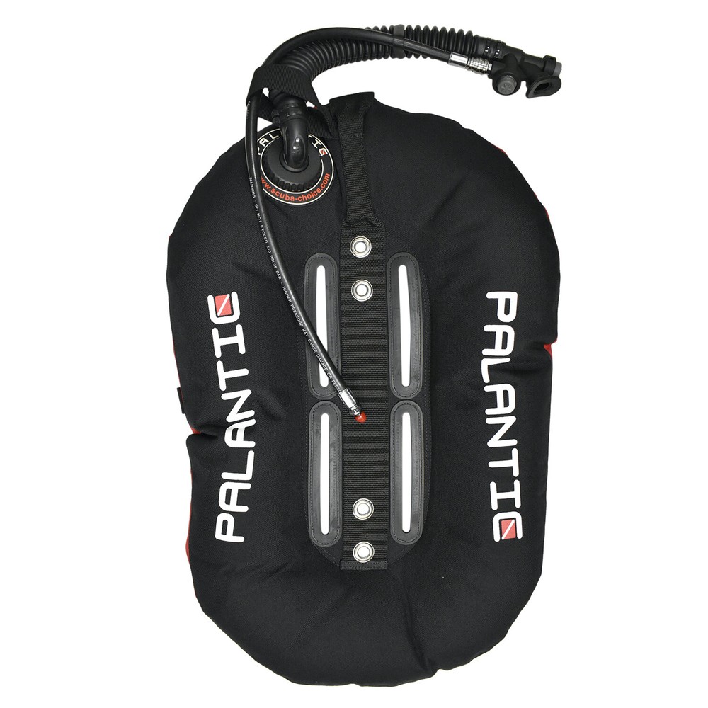 Palantic Donut Wing Single Tank 30 lb Harness System - Black/Orange Accent