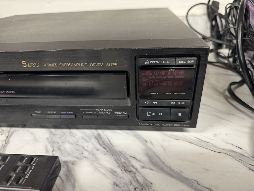 Sony CDP-C325 Home Stereo 5-Disc CD Changer Player w/Remote