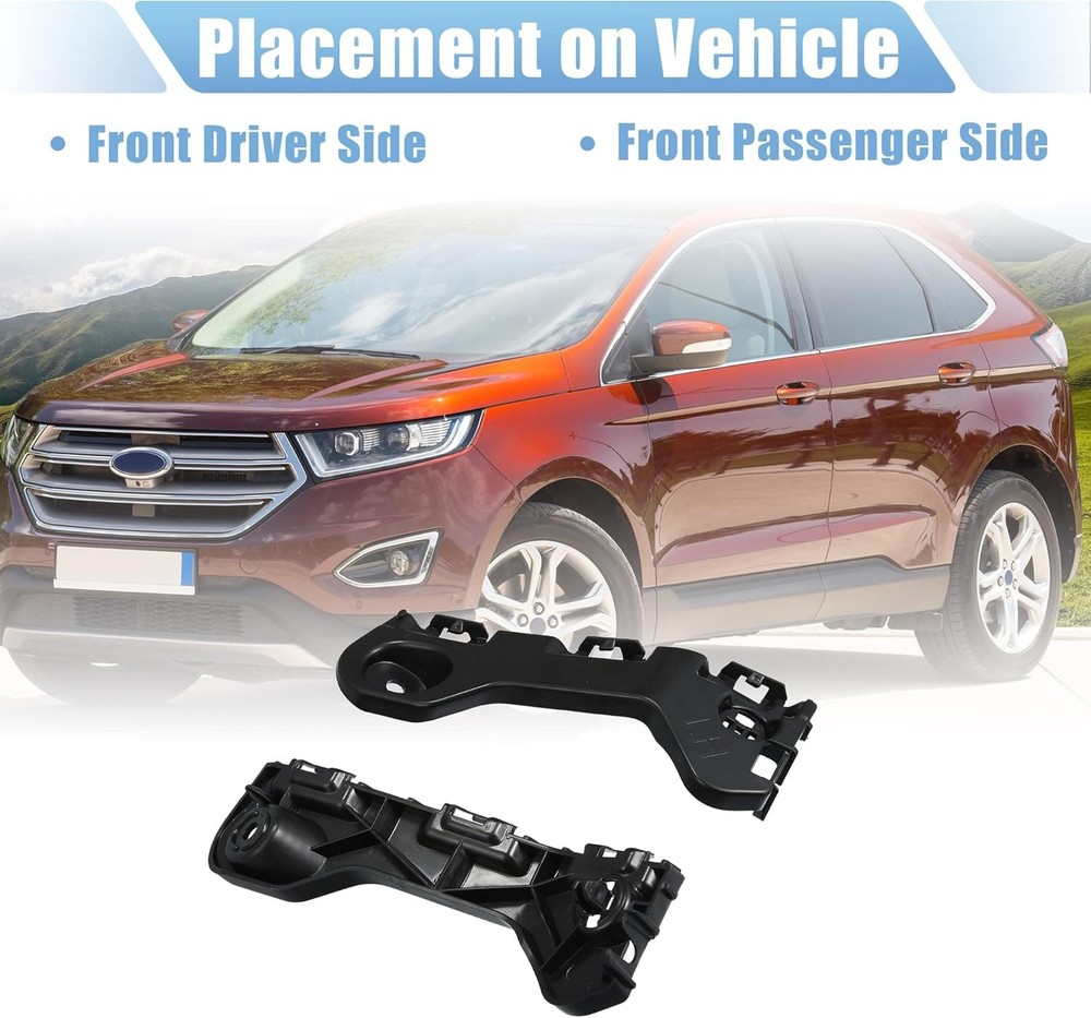 1 Pair Front Bumper Mount Support Bracket for Edge 2011-2014 for MKX 2012-2015 B