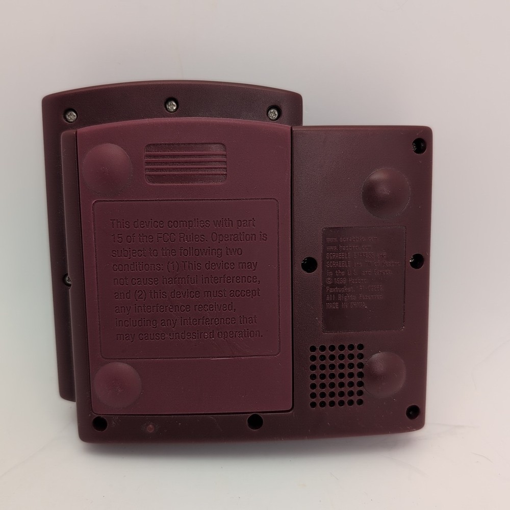 Scrabble Express Electronic Handheld Game Hasbro 1999 Tested & Works