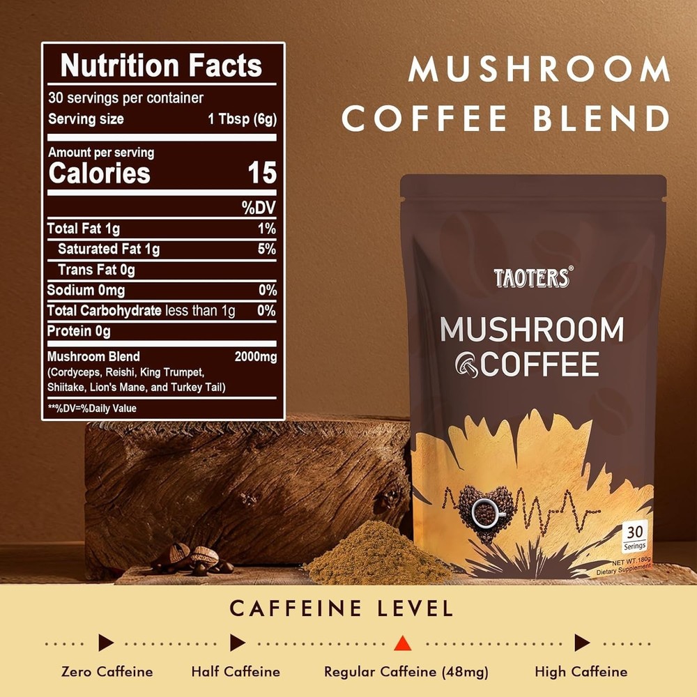 Mushroom Coffee | Enhanced Focus, Boosted Immunity, Improved Energy