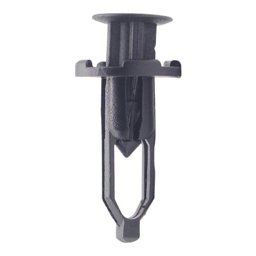 Lantee 9mm Front Bumper Clips, Nylon Push Type Fit into Hole Size, Black