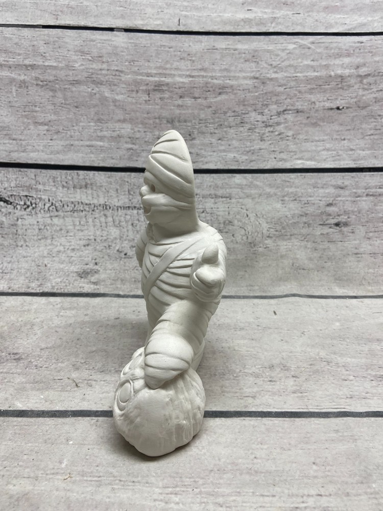 Halloween Mummy Ceramic Bisque Paint Ghost