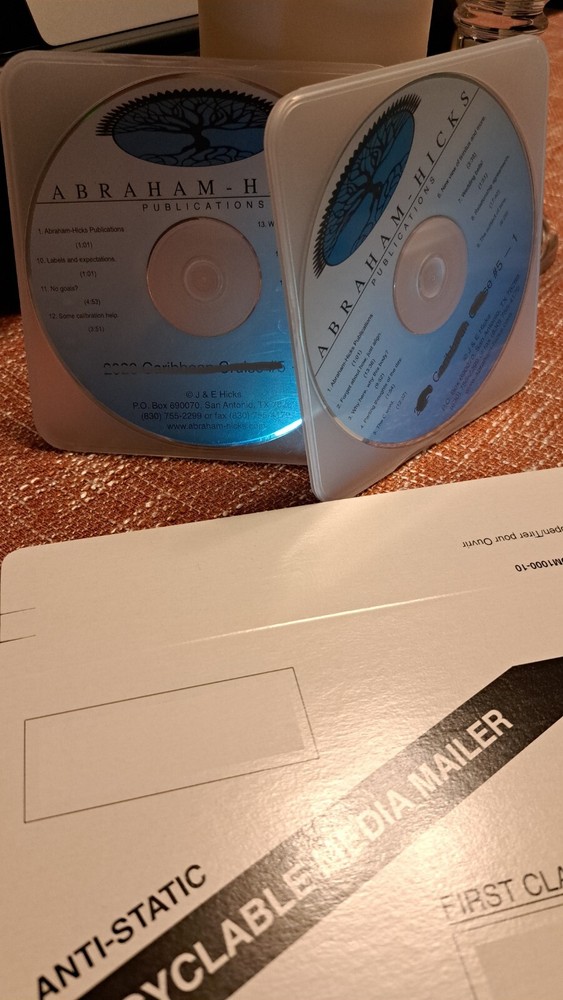 ABRAHAM-HICKS: Two (2) CD's--Assorted Subjects and Years