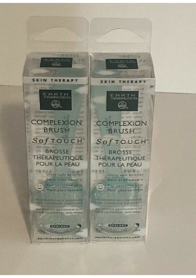 Earth Therapeutics Complexion Brush 2 Pack Brush Soft Touch