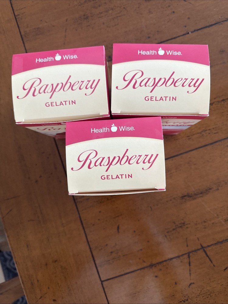 HealthWise High Protein Raspberry Gelatin (3 Boxes)
