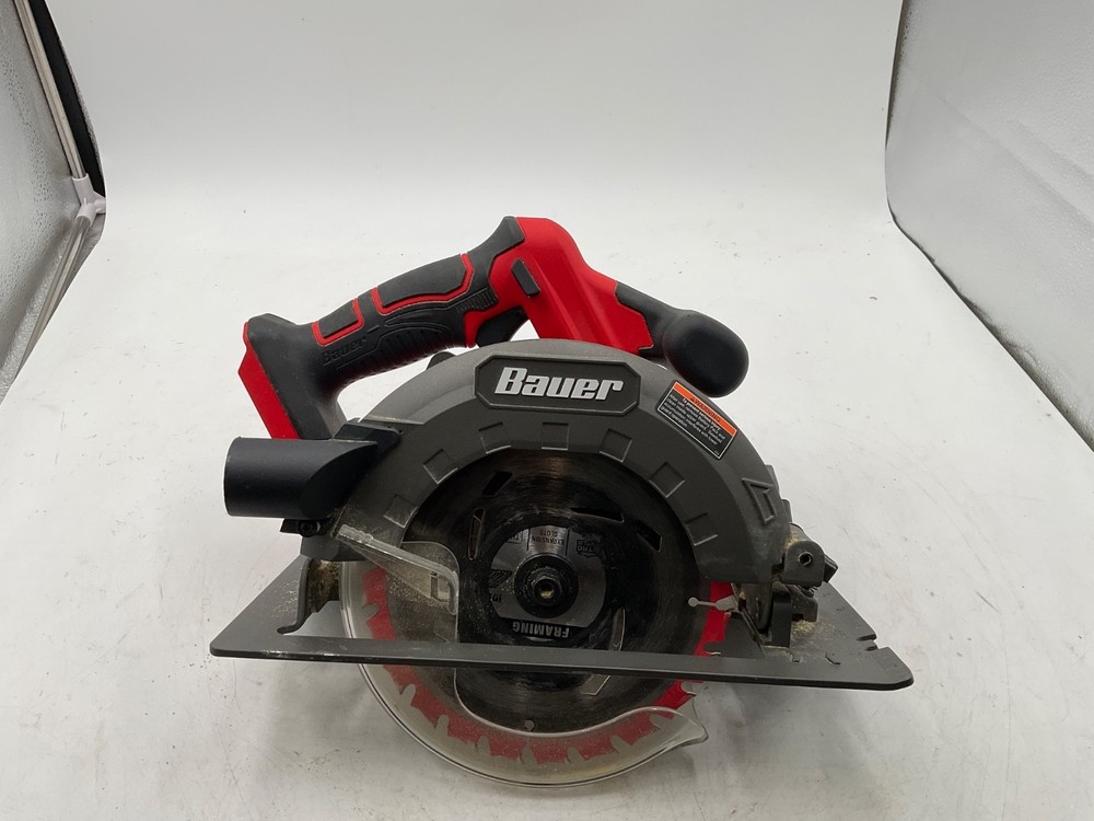 Bauer 20V CORDLESS 6-1/2” CIRCULAR SAW Dust Port Power Tool Only 57504 20701A-B1