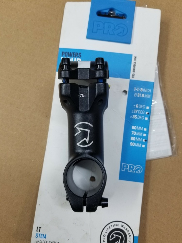 PRO LT Alloy Stem 80x31.8 mm + -17 °