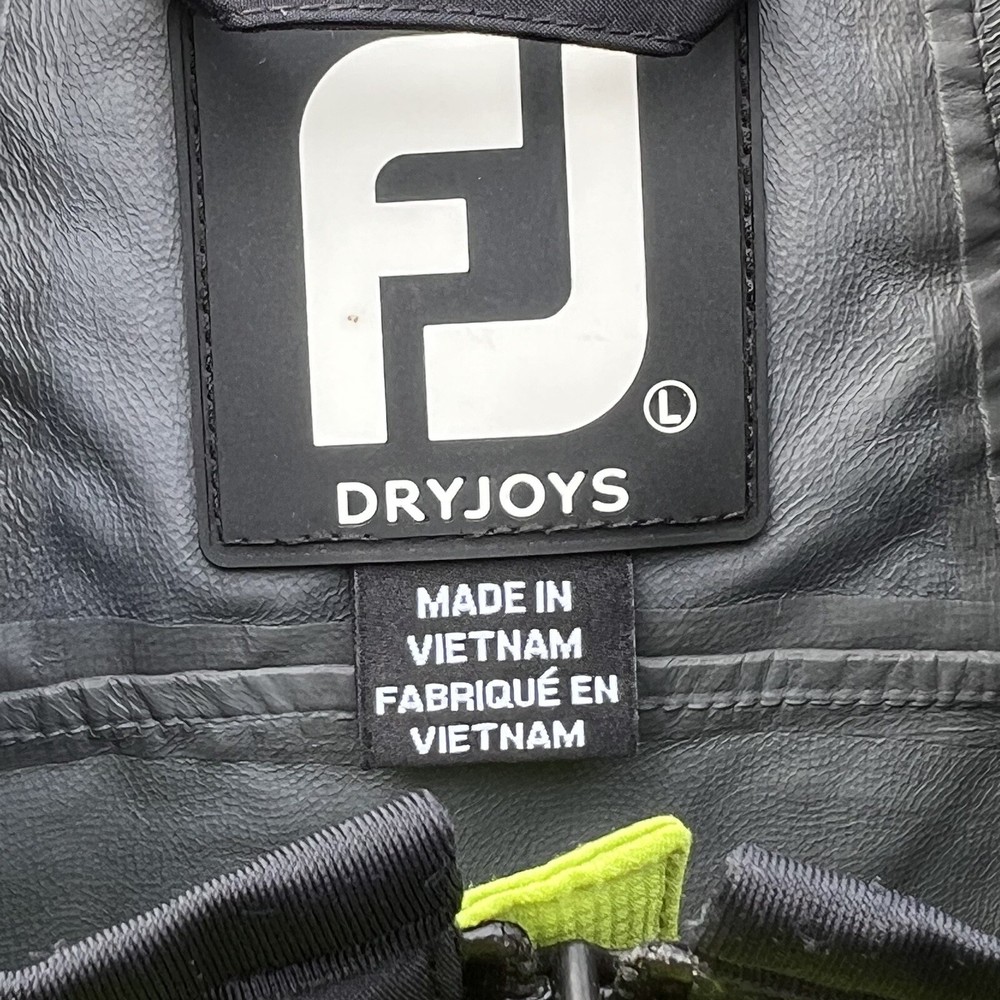 FootJoy DryJoys Pullover Golf Jacket Windbreaker Short Sleeve Large Fore Tee