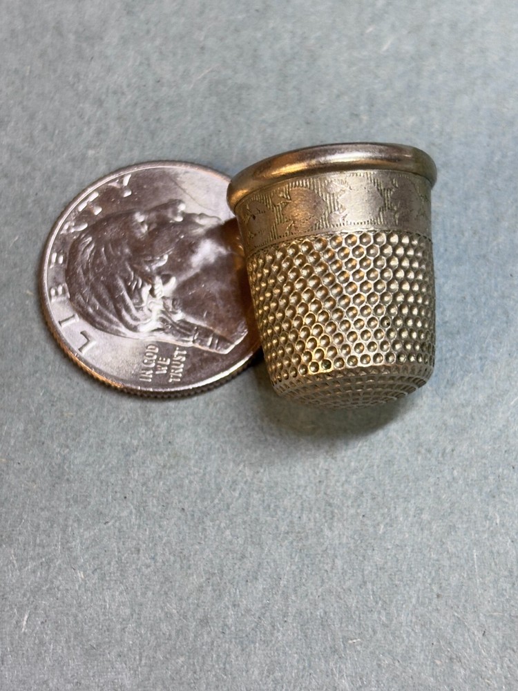 Vintage Sterling Silver Thimble 6.8g