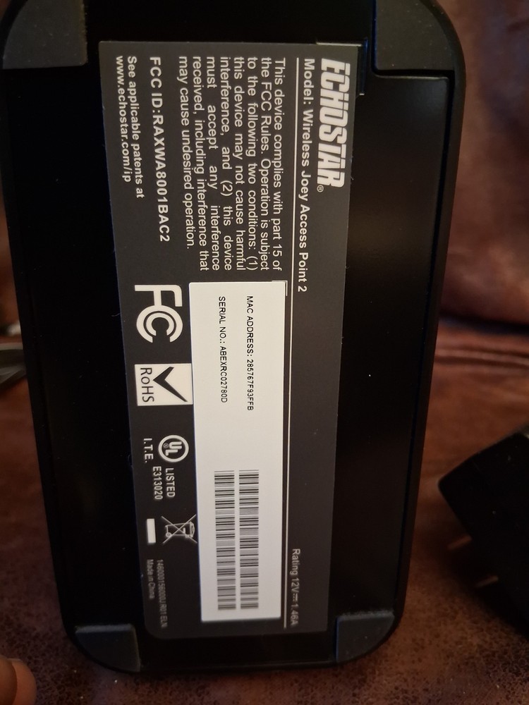 DISH Network Wireless Joey Access Point 2 w/ Power Cable