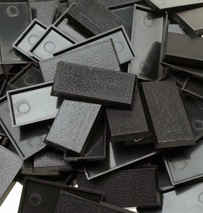 60pcs or 100pcs Wargame Warhammer Bases 40x20mm Rectangular Square Figure Base
