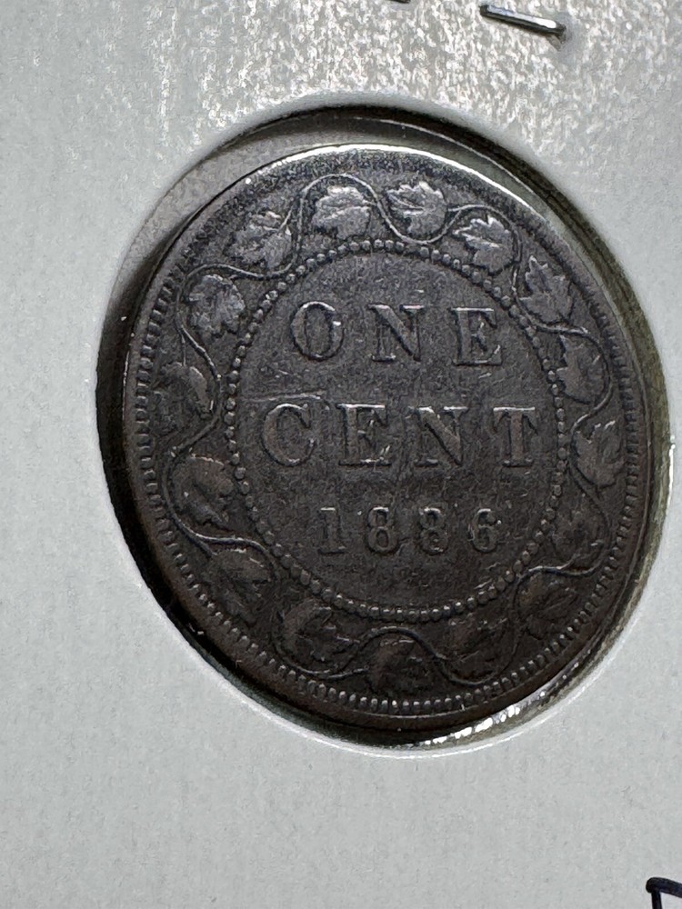1886 Canada Large Cent Bronze Coin