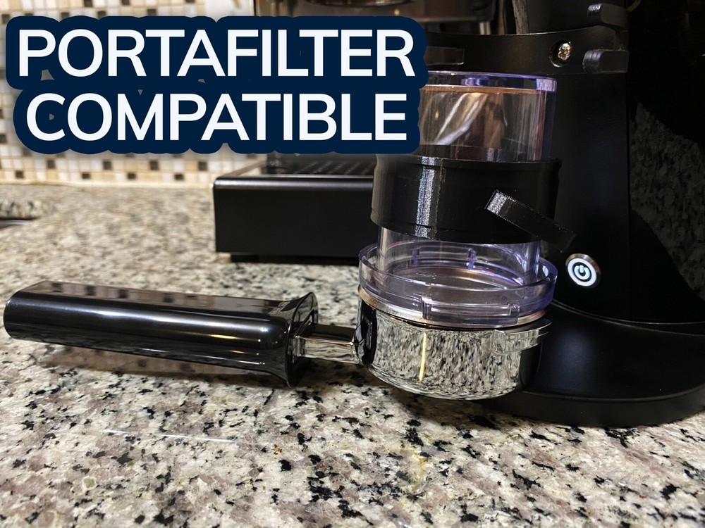 DF64 Angled Dosing Cup Bracket | No More Mess! | Portafilter Adapter