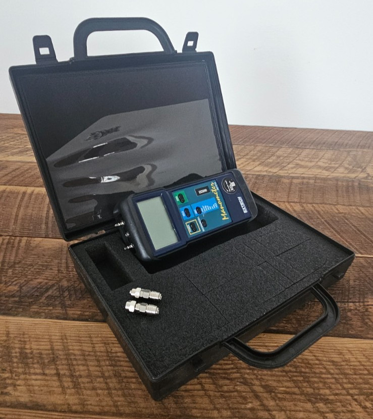 Extech Instruments Digital Manometer Model 407910 with Hard Case & Accessories