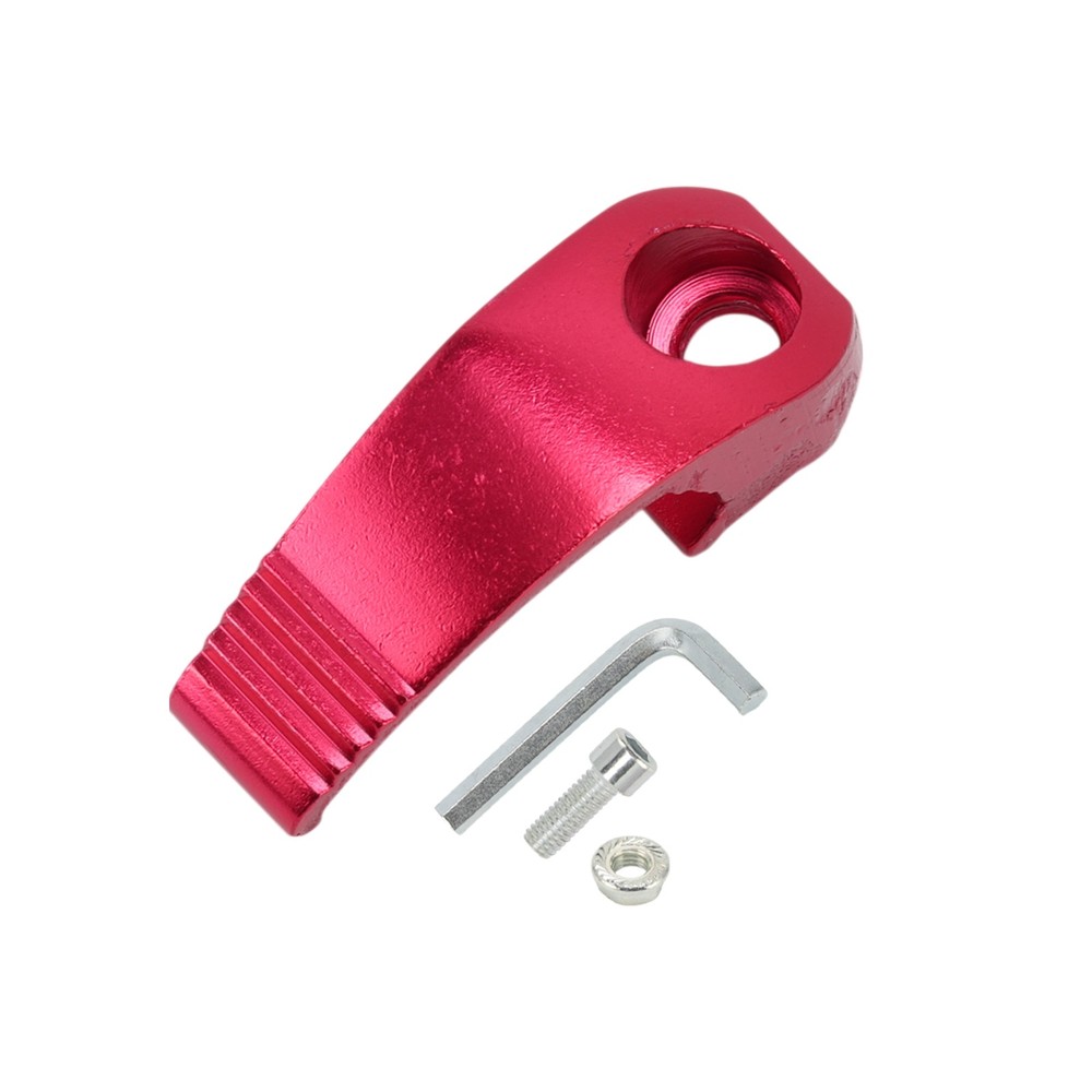 Rectangular helmet hanger hook for scooter bike, red, 1 set, 6mm