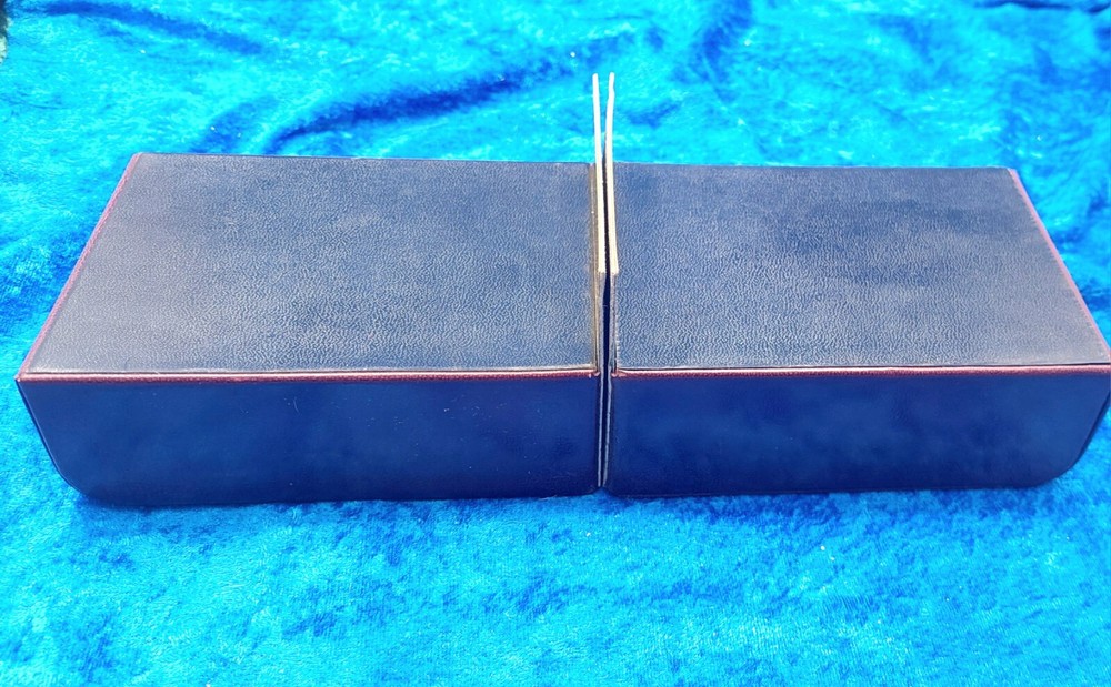 Charles Underwood Hand Glazed Kid Leather Bookends