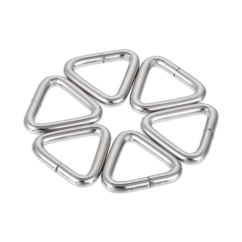 Triangle Ring Buckle, 0.79"(20mm) Inner Width for Hardware Strap Craft DIY 10pcs
