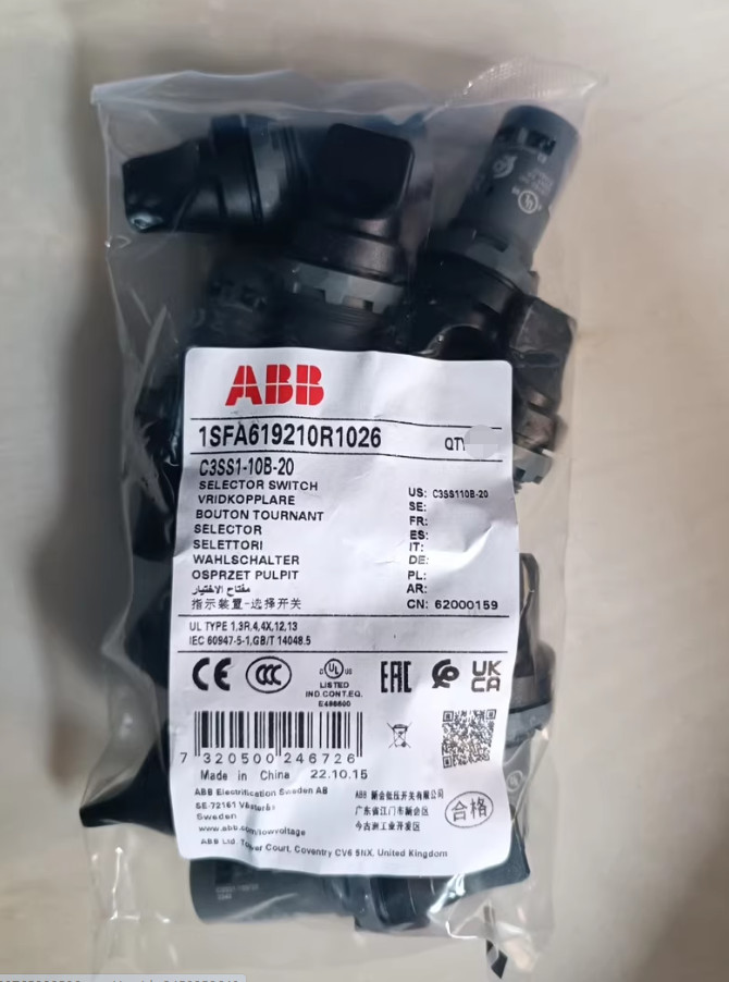 1PC NEW ABB Selector switch C3SS1-10B-20 2NO #LL