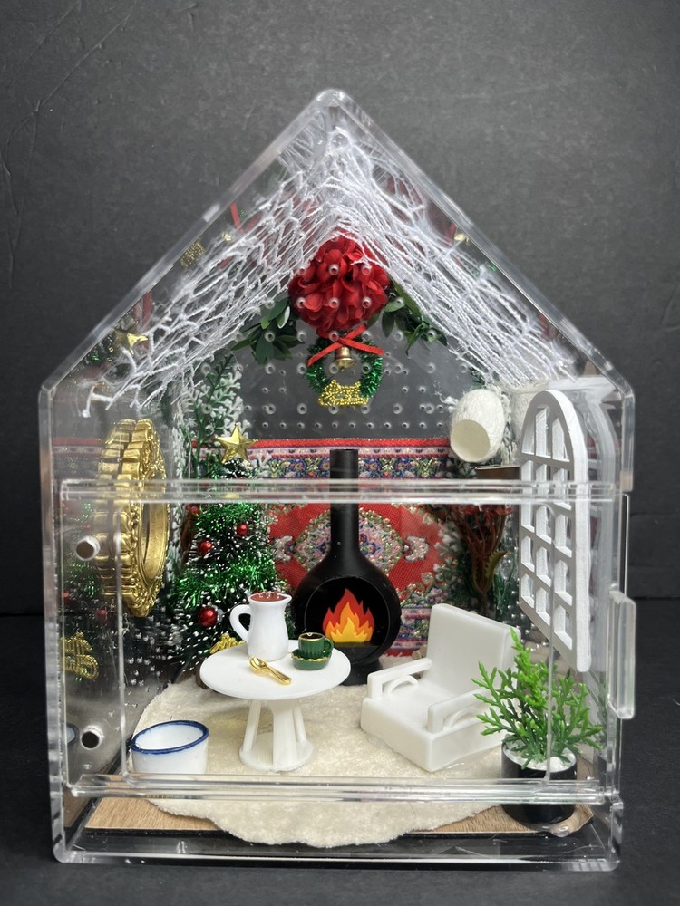 Christmas house jumping spider enclosure