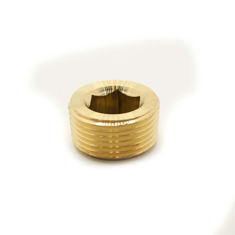Thrifco 5318116 1/4 inch Brass Countersunk Plug