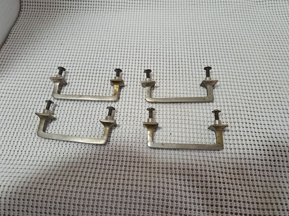 Salvaged  Cabinet Drawer Pulls  Handles (Brass Brushed Nickle or Aluminum) Pull