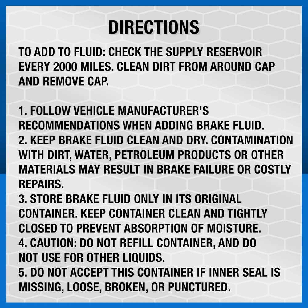 (6 pack) Super Tech DOT 3 Brake Fluid, 32 oz, Universal