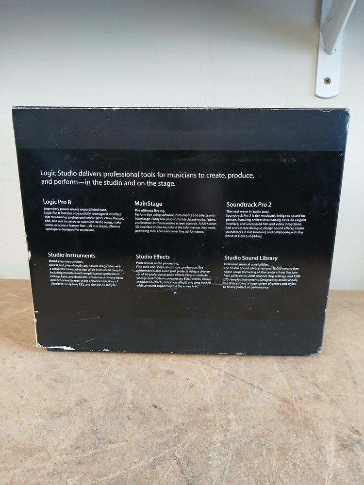 Logic Studio Academic Version Complete Unused Software