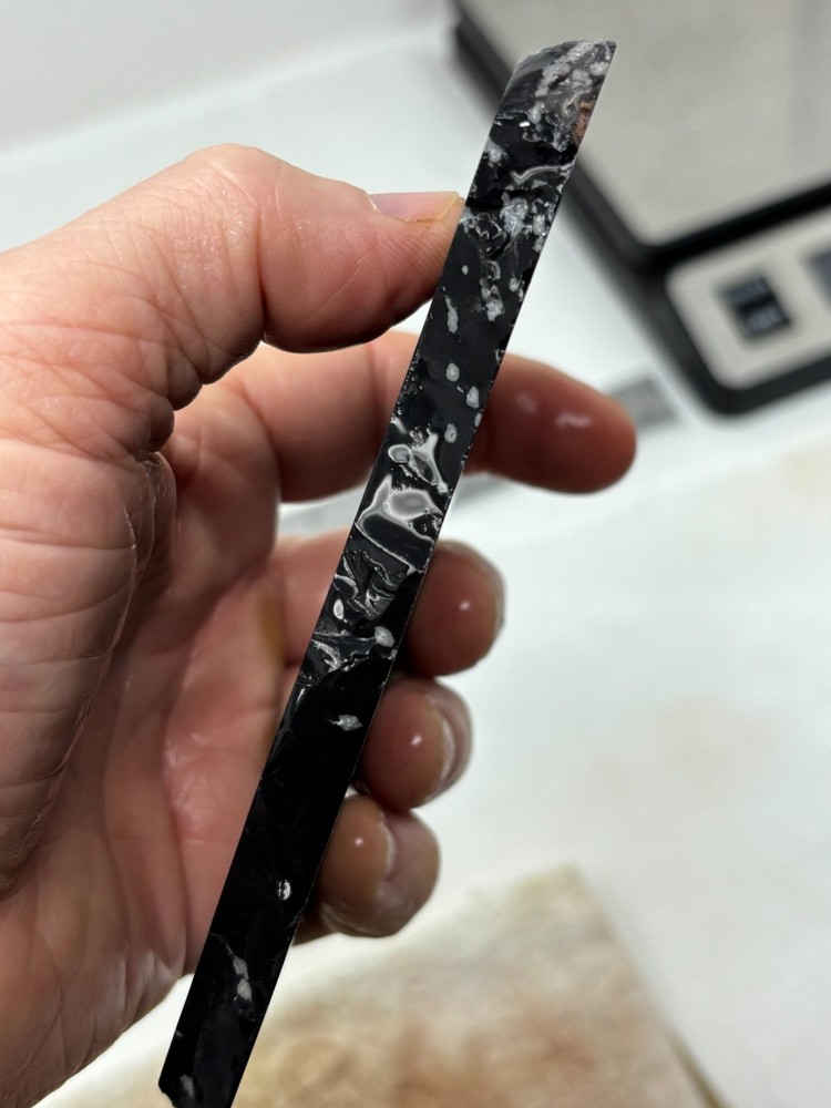 Snowflake Obsidian Slab Lapidary Cabbing Knapping Combo ship avail