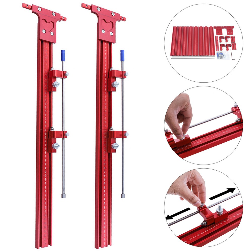 Parallel Rail Guide System Track Saw Woodworking Guide Carpentry Tool Set New