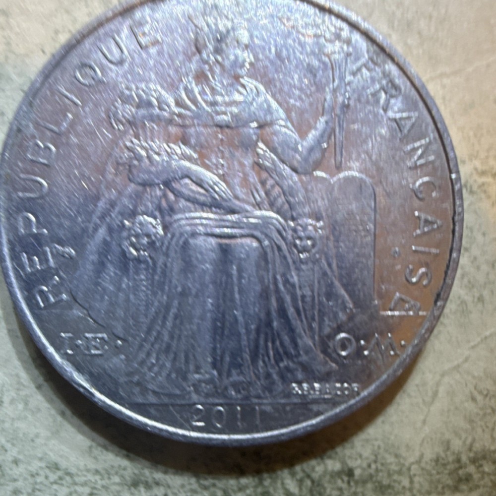 2011 New Caledonia 5 Francs Coin