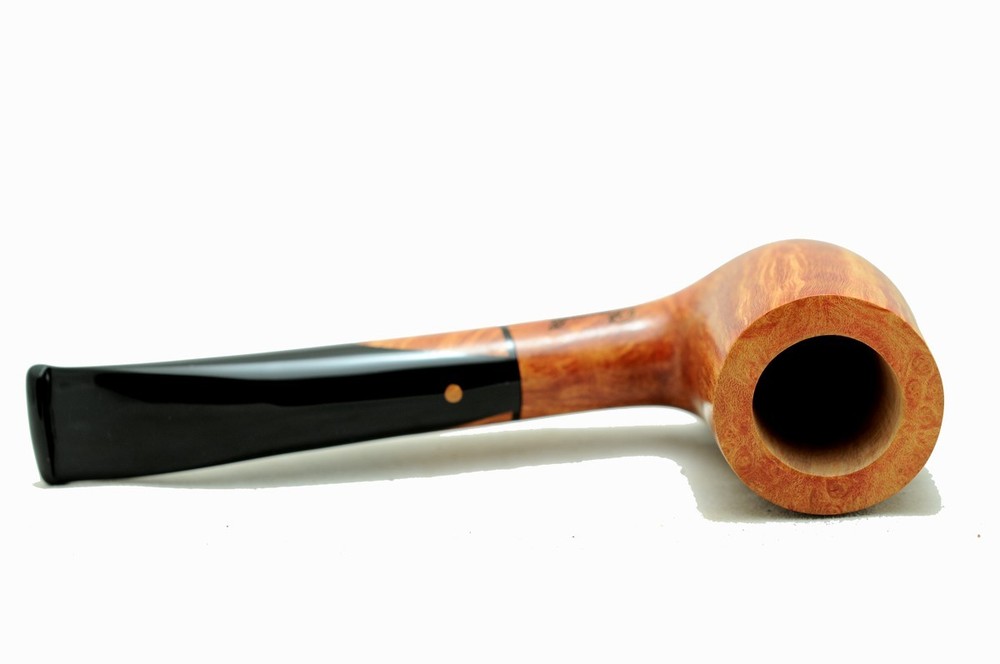 Brand new briar pipe PARONELLI half bent flame grain handmade