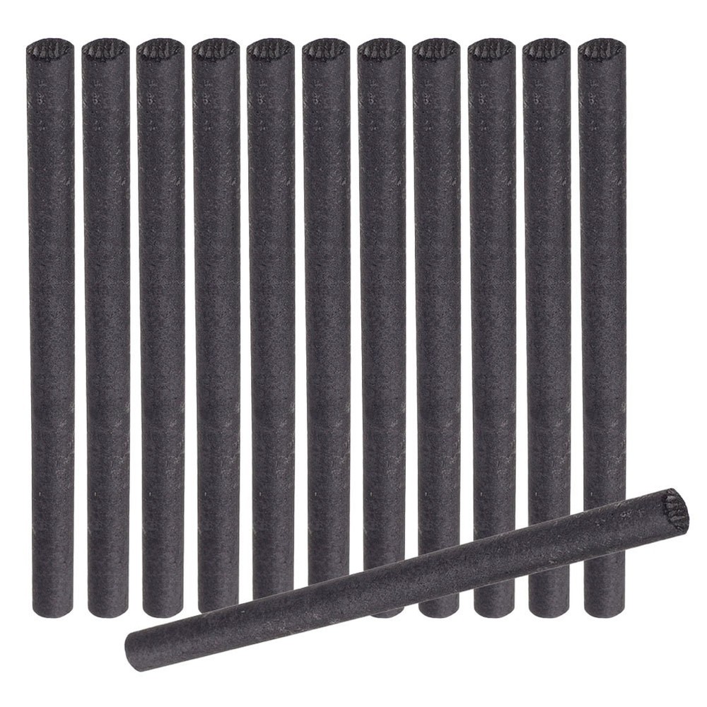 12Pcs Graphite Crucible Stir Bar Diameter Electrode Rod for