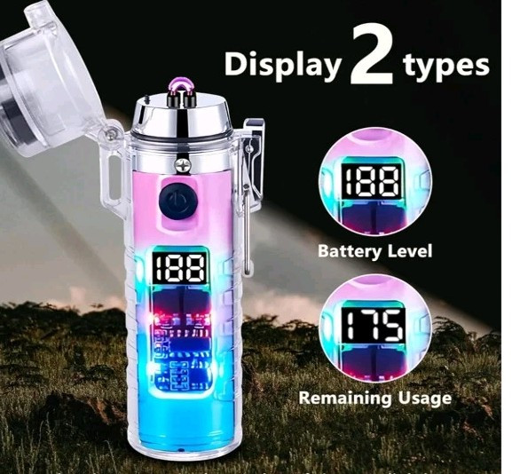 Waterproof Double Arc Lighter X2, Flashlight, Compass Out Adventure, Survival...