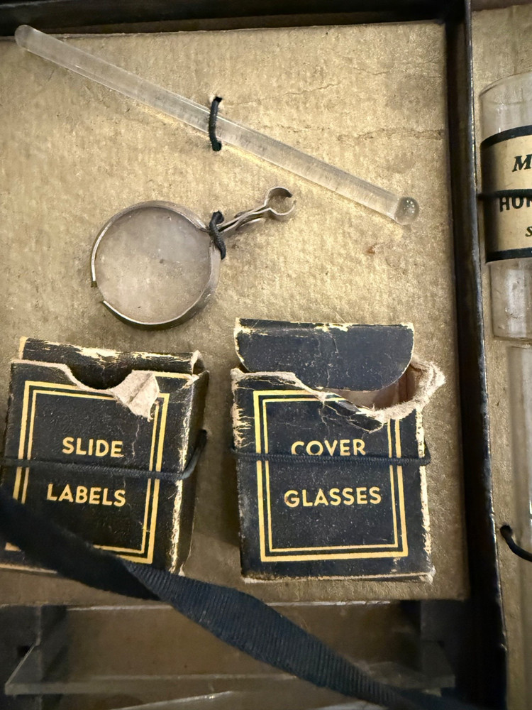 Vintage Microscope MicroSet Model 2MX 125 Power Poor Condition